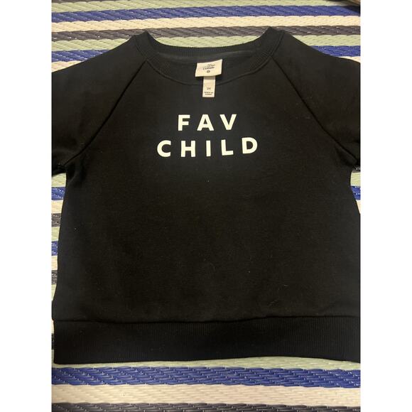 The Cuddle Collab “FAV CHILD” sweatshirt black 2T new - Picture 2 of 3